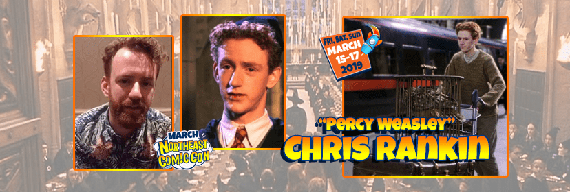 Harry Potter's Percy Weasley Chris Rankin at NEComicCon March 15-17, 2019