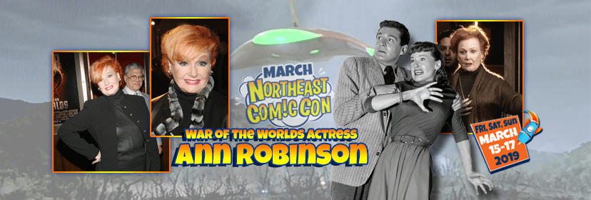 90 year old Ann Robinson War Of The Worlds Star at NEComicCon March 15-17