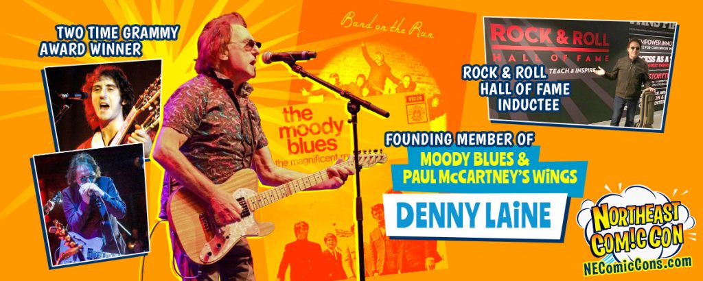 Denny Laine of Paul McCartney's Wings and Moody Blues at NEComicCon