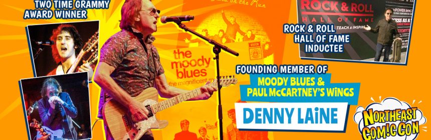 Denny Laine of Paul McCartney's Wings and Moody Blues at NEComicCon