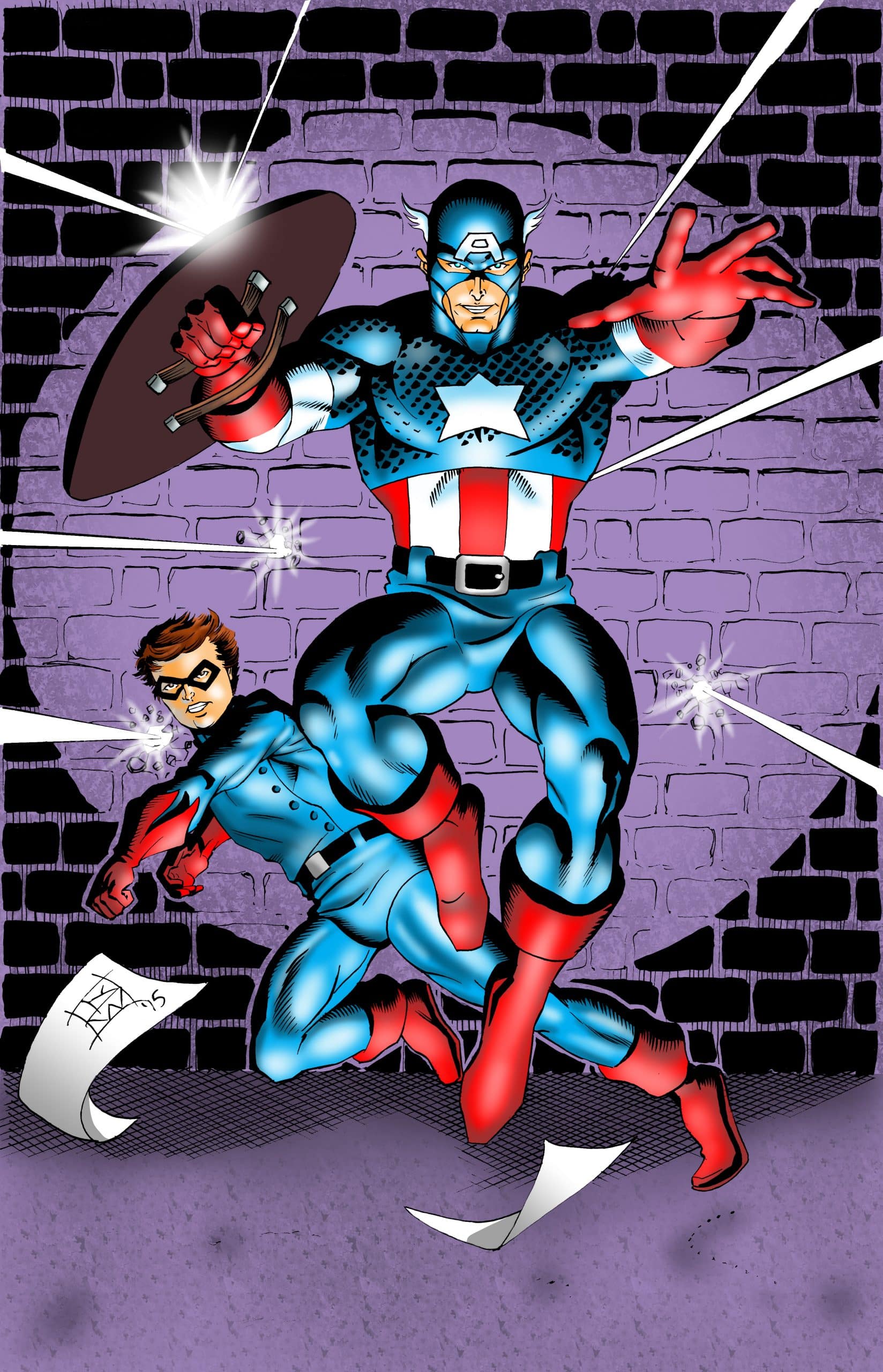 Captain America and Bucky by Keith WIlliams