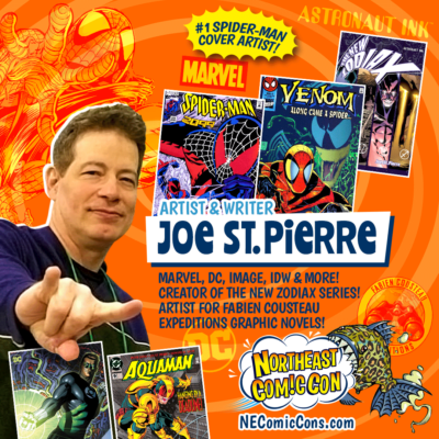 Meet Artistic Powerhouse Joe St.Pierre at NEComicCon March 8-10, 2024