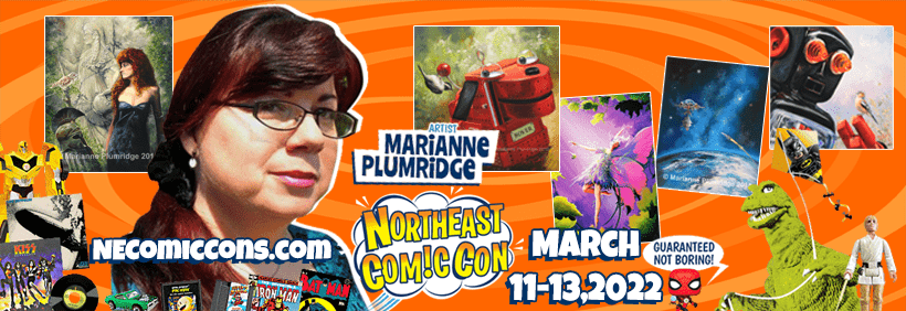 Marianne Plumridge return to the NorthEast ComicCon & Collectibles Extravaganza with new original artwork, prints, books and commissions.