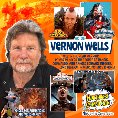 Actor Vernon Wells will be appearing at the NorthEast ComicCon