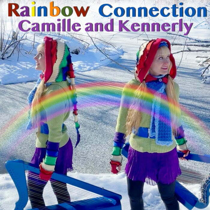Rainbow Connection for viral harp duo, The Harp Twins