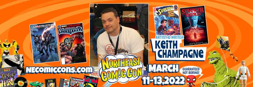 Keith Champagne comic book writer and artist for DC, Marvel and more!