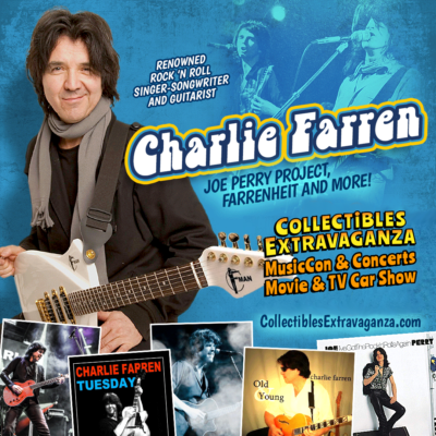 Rock Musician Charlie Farren to Rock Collectibles Extravaganza & MusicCon