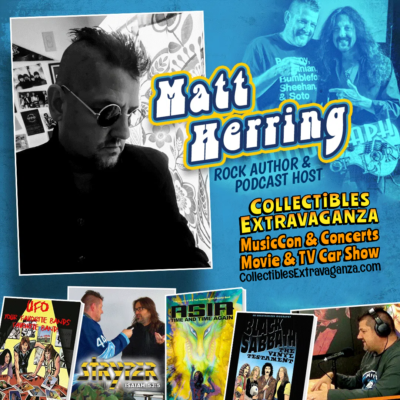 Meet Rock Author & Podcast Host Matt Herring June 30-July 1 in Boxboro MA