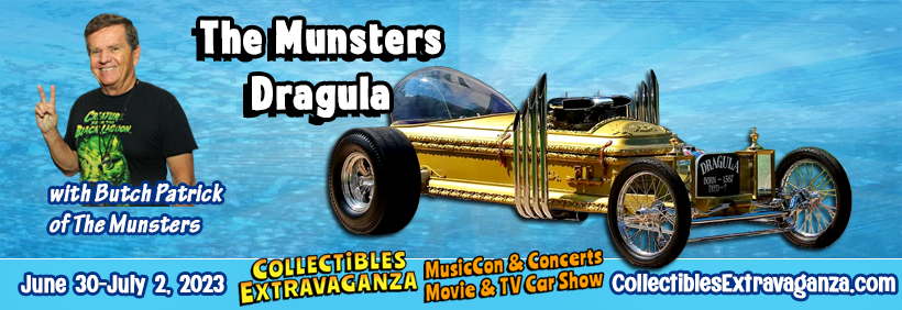 Experience the iconic Dragula at the Collectibles Extravaganza & MusicCon!