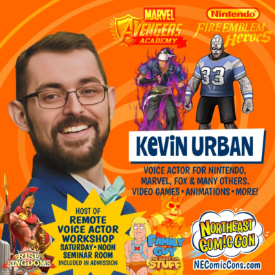 Meet The Voice Behind Your Favorite Characters, Kevin Urban, at NEComicCon!