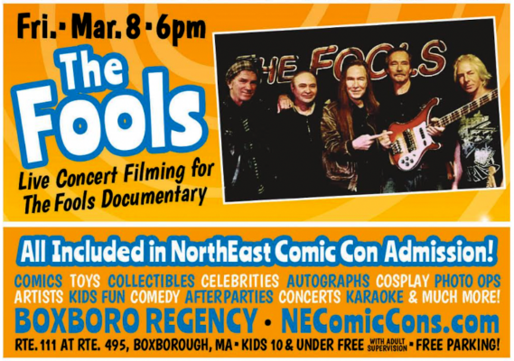 Rock Out with The Fools Friday, March 6 2024 at The Boxboro Regency