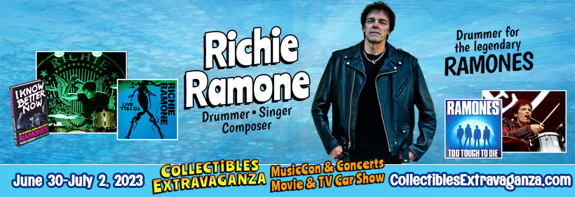 Richie Ramone - Collectibles Extravaganza - MusicCon & Concerts - Movie & TV Car Show - June 30-July 2, 2023